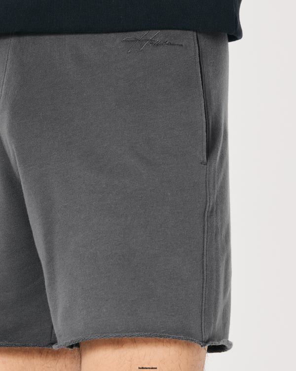 short molletonné logo 5\'\' Hommes gris foncé Hollister bas RRRJX1250