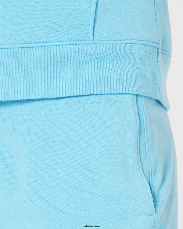 short molletonné logo 5\'\' Hommes turquoise Hollister bas RRRJX1260