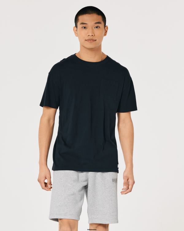 short molletonné logo 9\'\' Hommes gris chiné Hollister bas RRRJX1287