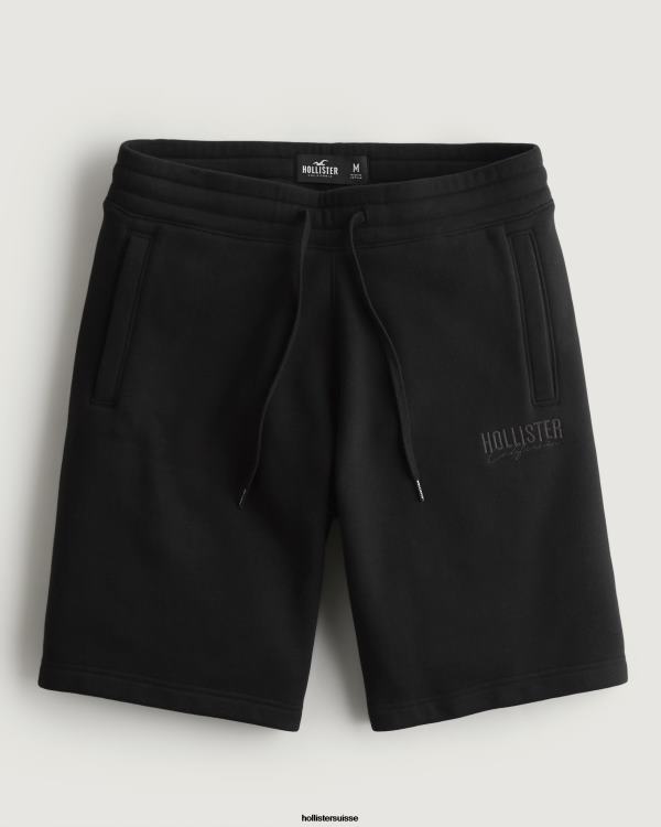 short molletonné logo 9'' Hommes noir Hollister bas RRRJX1370