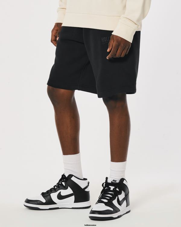 short molletonné logo 9\'\' Hommes noir Hollister bas RRRJX1370