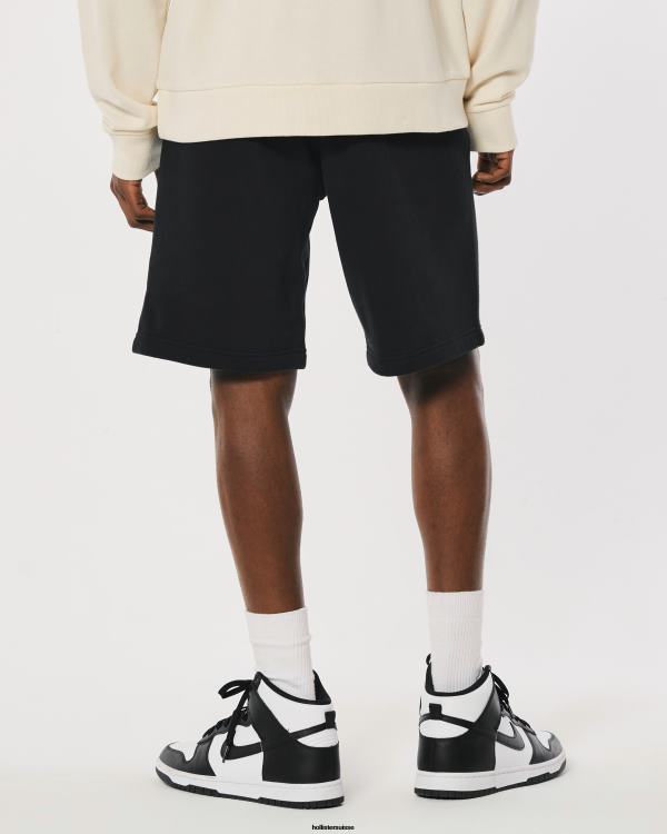 short molletonné logo 9\'\' Hommes noir Hollister bas RRRJX1370