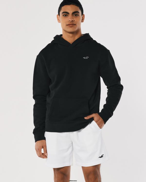 short molletonné à logo icône 7\'\' Hommes blanc Hollister bas RRRJX1258