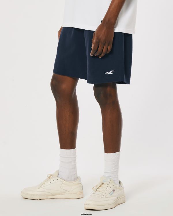 short molletonné à logo icône 7\'\' Hommes marine Hollister bas RRRJX1188