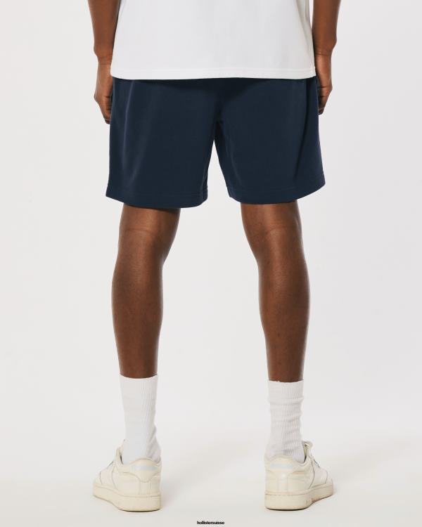 short molletonné à logo icône 7\'\' Hommes marine Hollister bas RRRJX1188