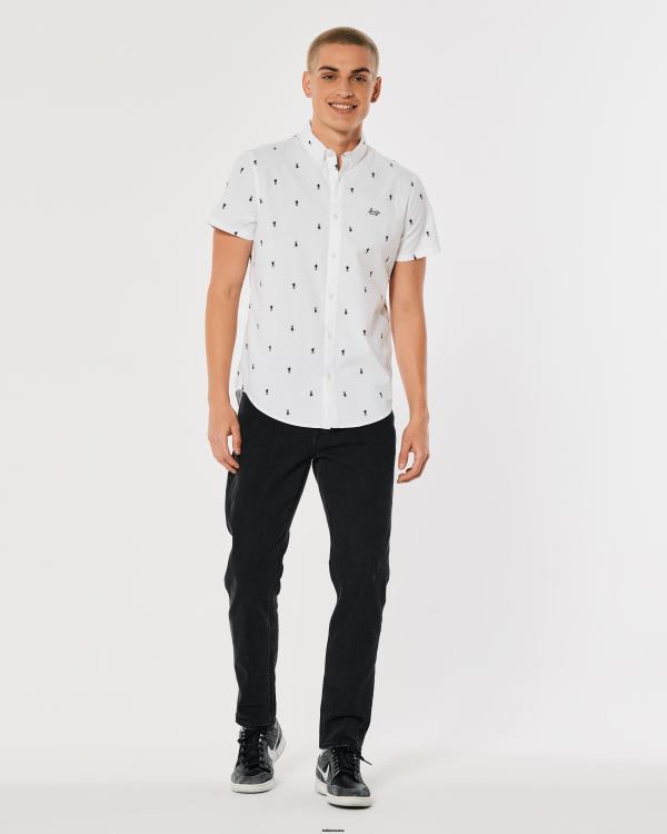 chemise boutonnée à fleurs Hommes fleurs de sauge Hollister hauts RRRJX824