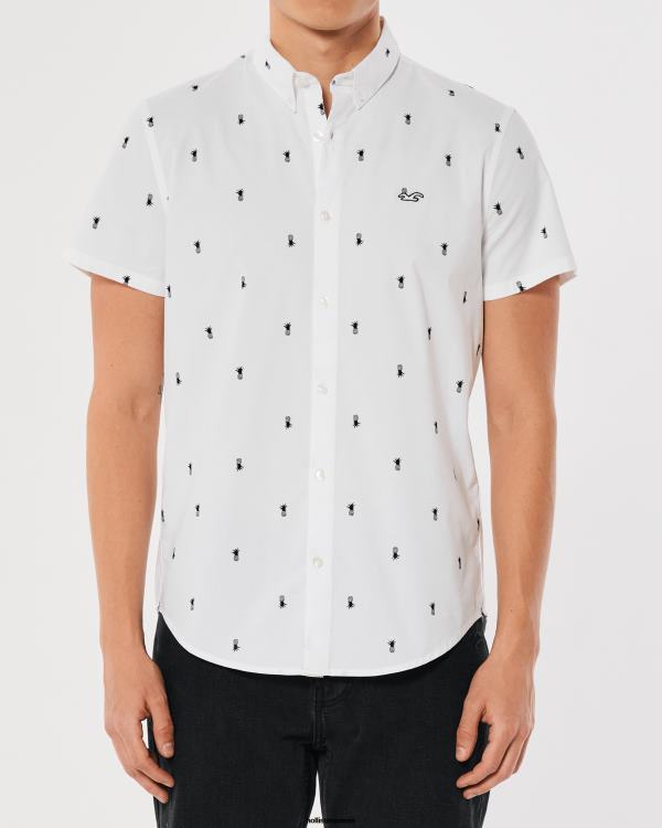 chemise boutonnée à fleurs Hommes fleurs de sauge Hollister hauts RRRJX824