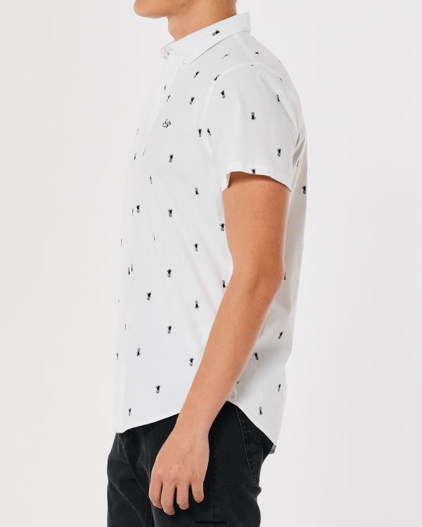chemise boutonnée à fleurs Hommes fleurs de sauge Hollister hauts RRRJX824
