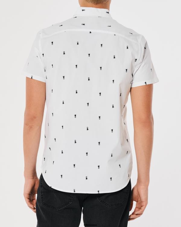 chemise boutonnée à fleurs Hommes fleurs de sauge Hollister hauts RRRJX824