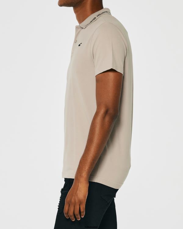 polo à logo Hommes bronzer Hollister hauts RRRJX1072