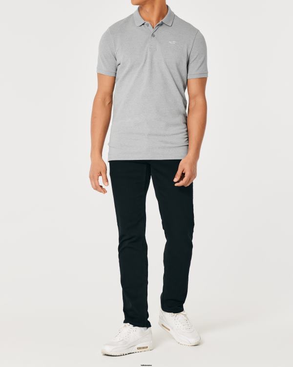 polo à logo Hommes gris Hollister hauts RRRJX853