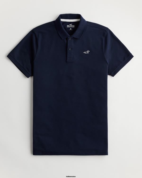 polo à logo Hommes marine Hollister hauts RRRJX800