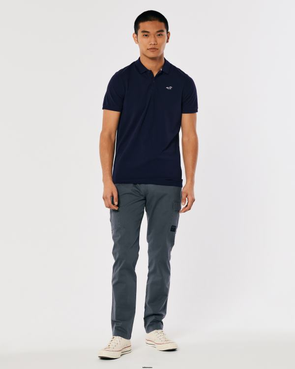 polo à logo Hommes marine Hollister hauts RRRJX800
