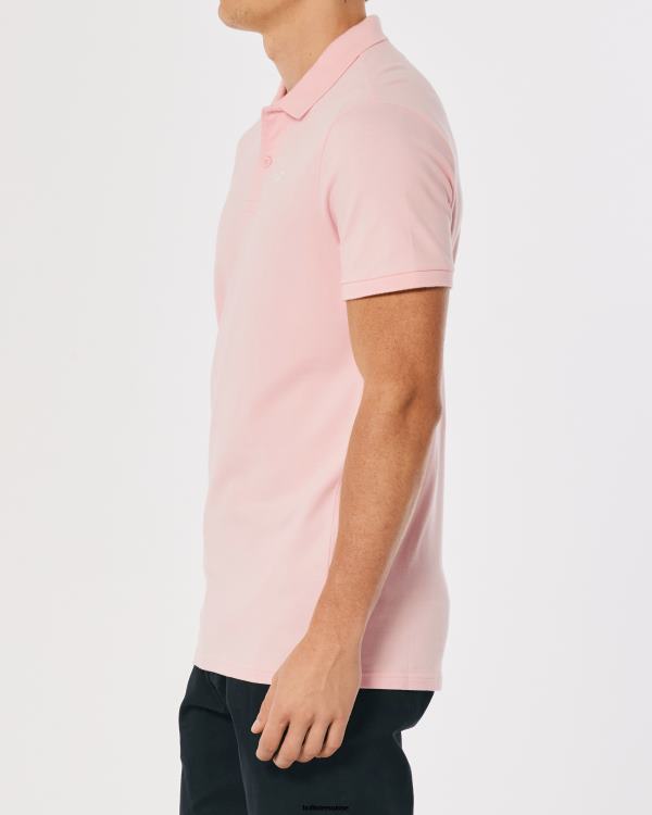 polo à logo Hommes rose clair Hollister hauts RRRJX1057