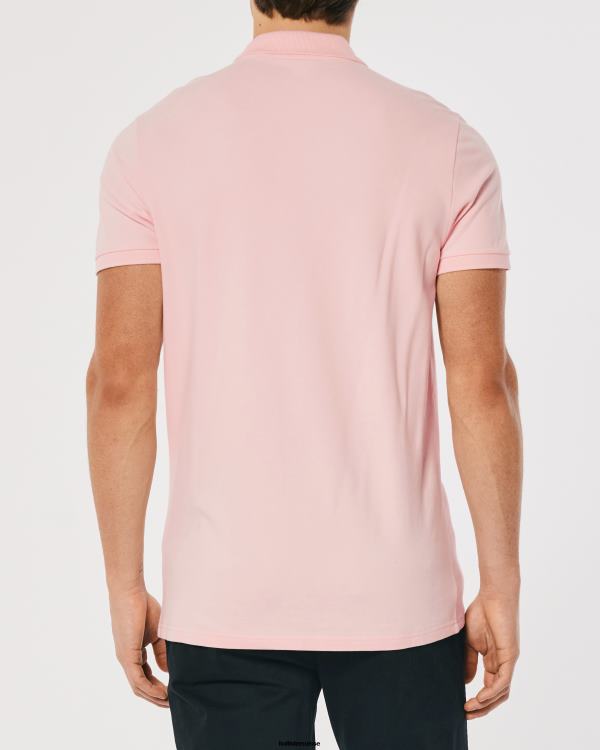 polo à logo Hommes rose clair Hollister hauts RRRJX1057