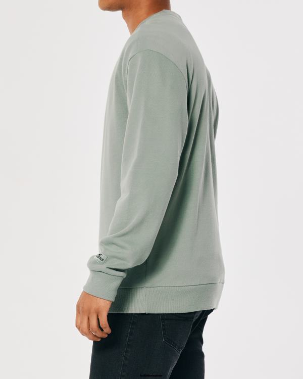sweat ample à logo Hommes sage Hollister hauts RRRJX845