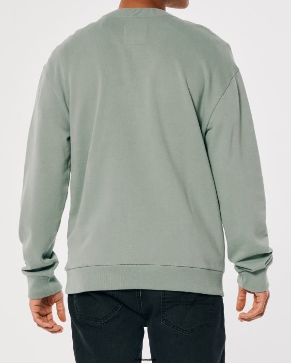 sweat ample à logo Hommes sage Hollister hauts RRRJX845