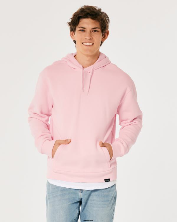 sweat à capuche décontracté Hommes rose Hollister hauts RRRJX1020
