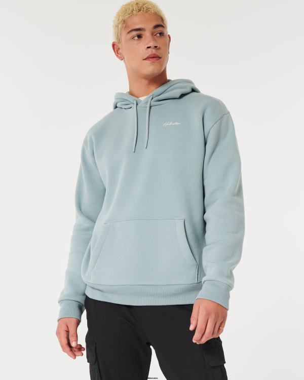 sweat à capuche décontracté à logo feel good Hommes ardoise Hollister hauts RRRJX989