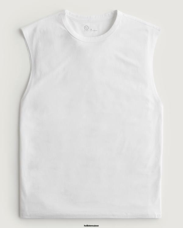 Gilly Hicks Débardeur musculaire Active Essentials Hommes blanc Hollister hauts RRRJX1065