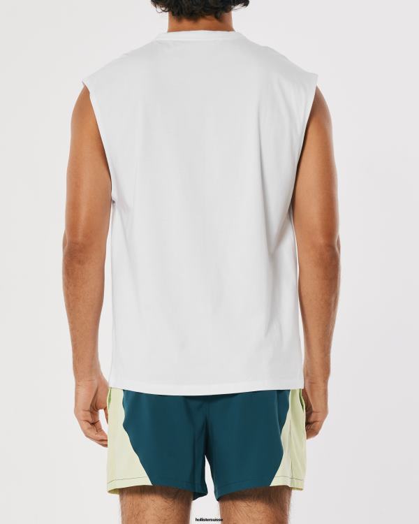 Gilly Hicks Débardeur musculaire Active Essentials Hommes blanc Hollister hauts RRRJX1065