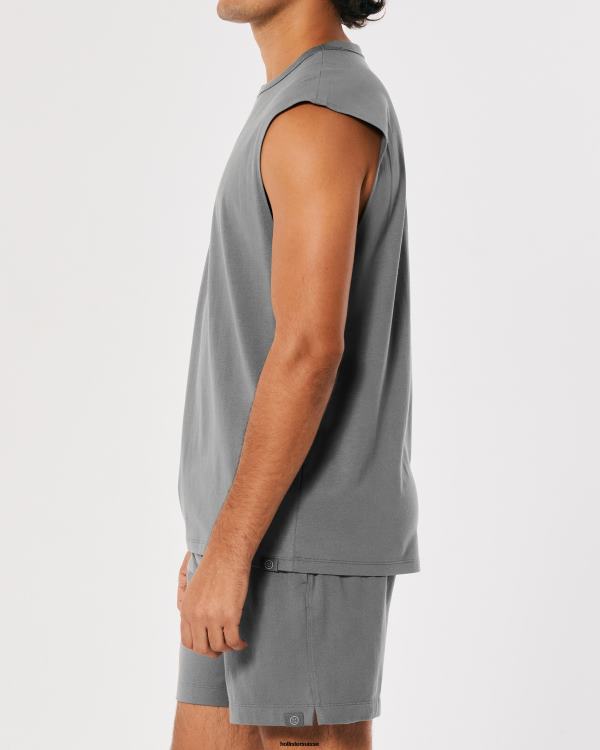 Gilly Hicks Débardeur musculaire Active Essentials Hommes gris foncé Hollister hauts RRRJX976