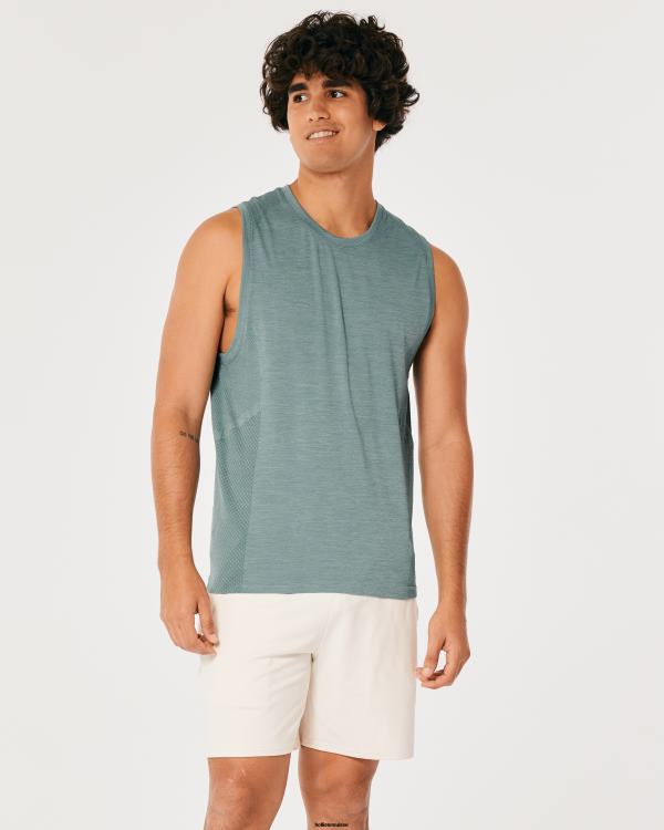 gilly hicks active débardeur actif sans coutures Hommes gris chiné foncé Hollister hauts RRRJX940