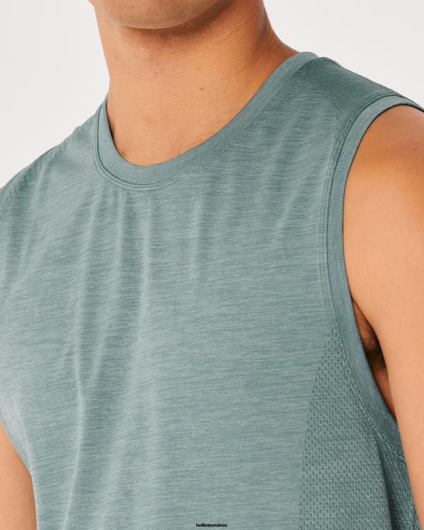 gilly hicks active débardeur actif sans coutures Hommes gris chiné foncé Hollister hauts RRRJX940