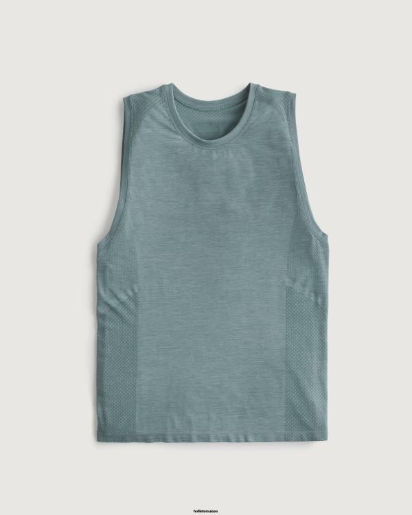 gilly hicks active débardeur actif sans coutures Hommes gris chiné foncé Hollister hauts RRRJX940