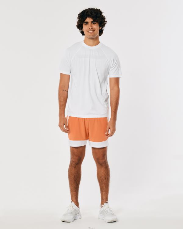 gilly hicks active t-shirt actif sans couture Hommes noir Hollister hauts RRRJX968