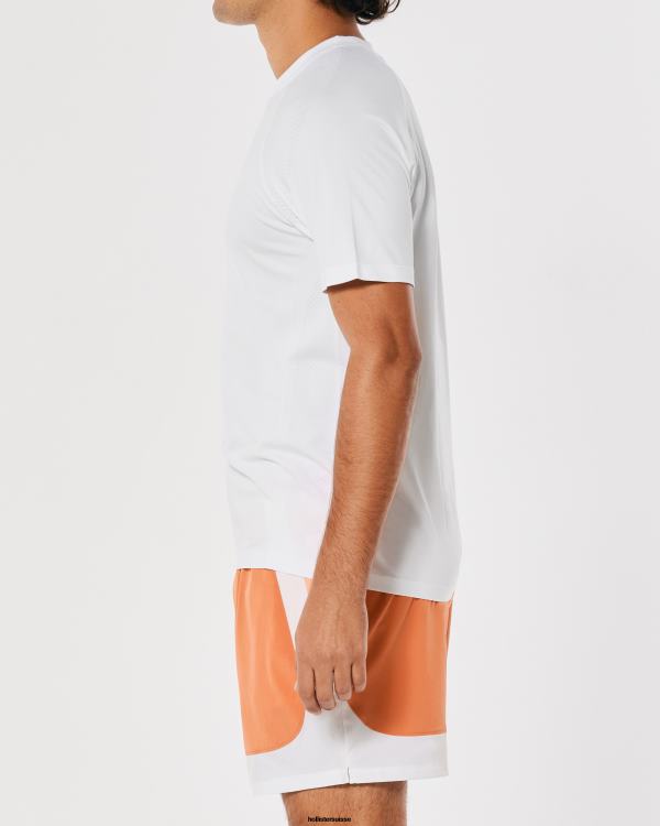 gilly hicks active t-shirt actif sans couture Hommes noir Hollister hauts RRRJX968