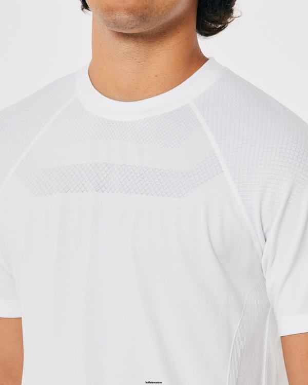 gilly hicks active t-shirt actif sans couture Hommes noir Hollister hauts RRRJX968