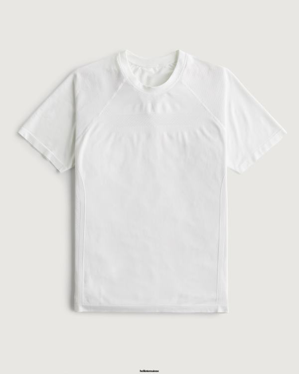 gilly hicks active t-shirt actif sans couture Hommes noir Hollister hauts RRRJX968