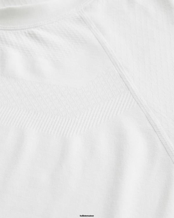 gilly hicks active t-shirt actif sans couture Hommes noir Hollister hauts RRRJX968