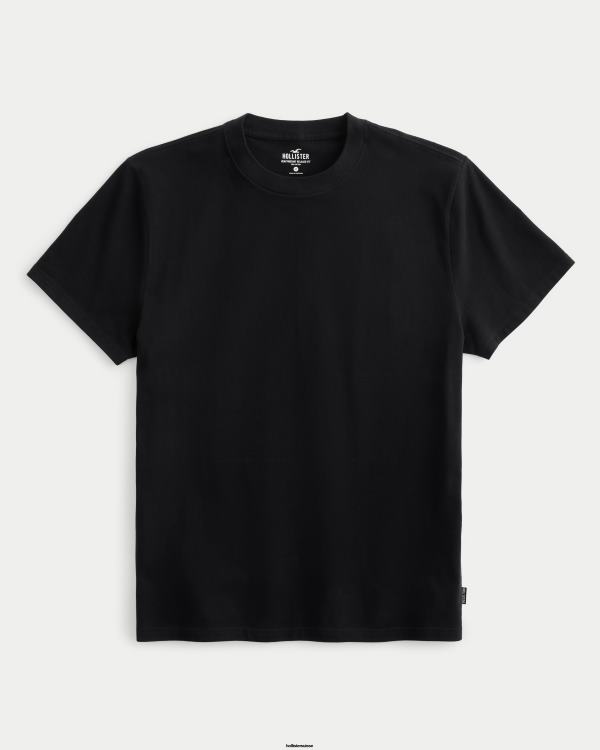 t-shirt ample à coupe ample Hommes noir Hollister hauts RRRJX960