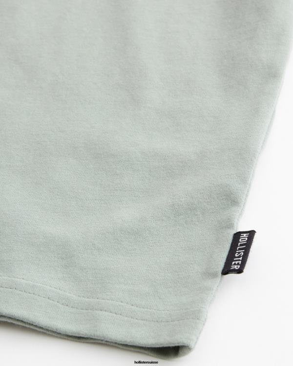 t-shirt ample à coupe ample Hommes noir Hollister hauts RRRJX960