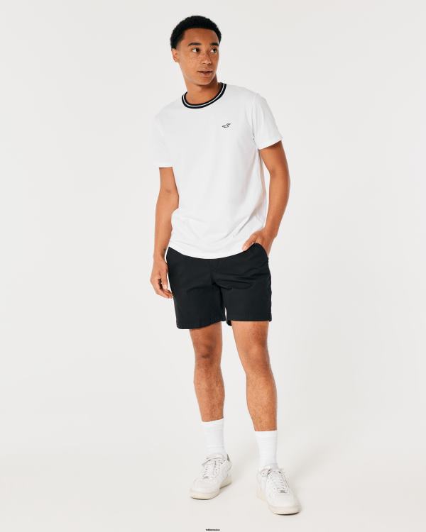 t-shirt crew icon Hommes blanc Hollister hauts RRRJX866