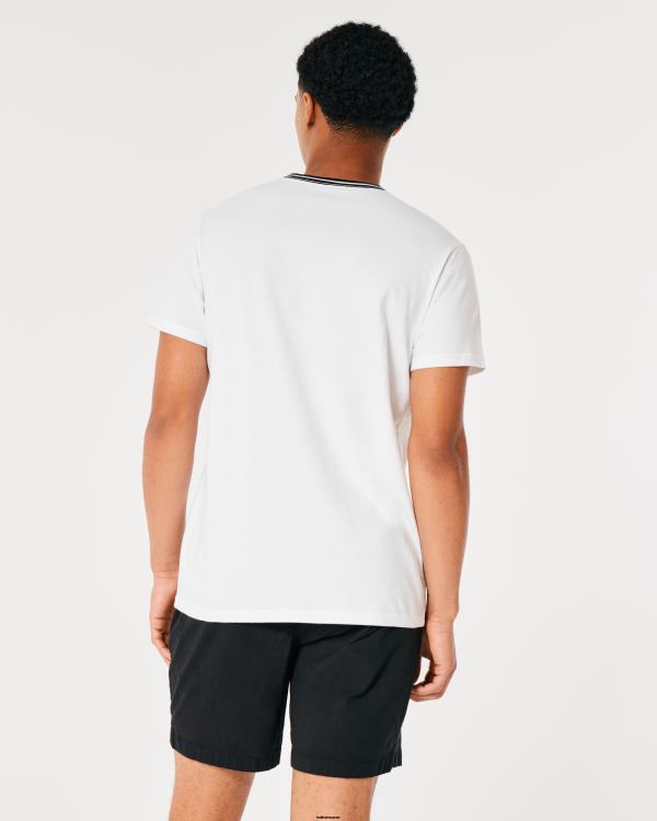 t-shirt crew icon Hommes blanc Hollister hauts RRRJX866