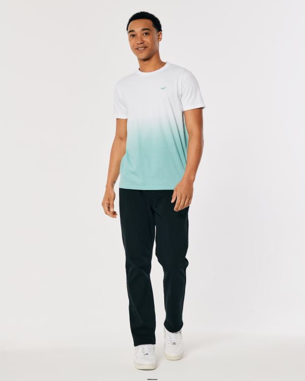 t-shirt en coton à logo iconique Hommes ombre blanc à menthe Hollister hauts RRRJX905