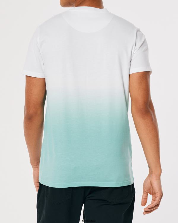 t-shirt en coton à logo iconique Hommes ombre blanc à menthe Hollister hauts RRRJX905