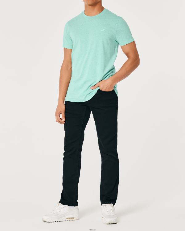 t-shirt à logo iconique Hommes menthe bruyère Hollister hauts RRRJX852