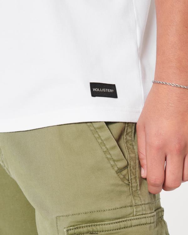 t-shirt rafraîchissant décontracté Hommes gris foncé Hollister hauts RRRJX838