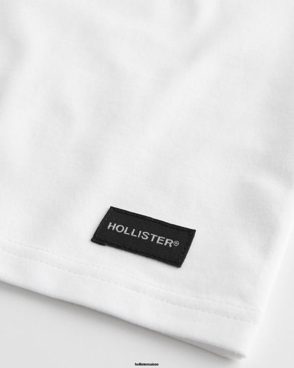 t-shirt rafraîchissant décontracté Hommes gris foncé Hollister hauts RRRJX838