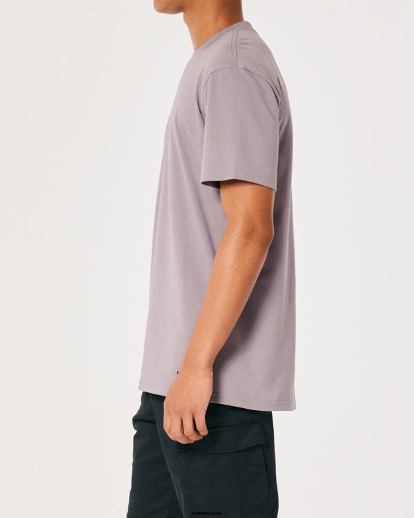 t-shirt rafraîchissant décontracté Hommes violet Hollister hauts RRRJX950