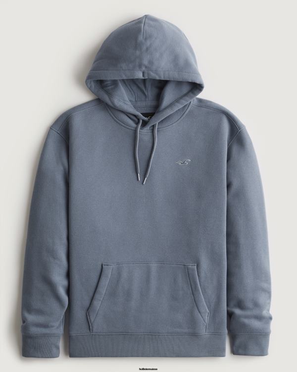 pull à capuche Hommes ardoise Hollister hauts RRRJX1066