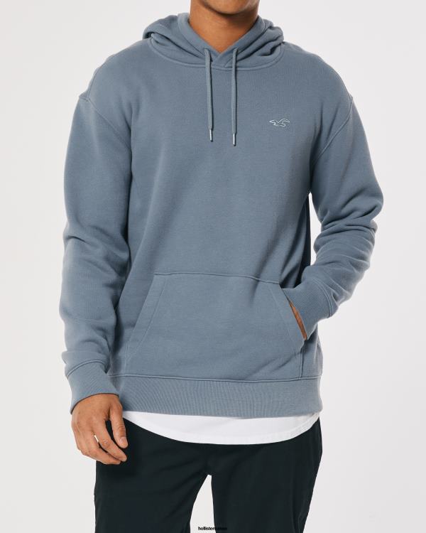 pull à capuche Hommes ardoise Hollister hauts RRRJX1066