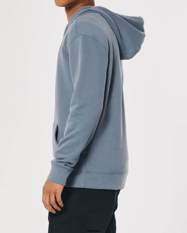 pull à capuche Hommes ardoise Hollister hauts RRRJX1066