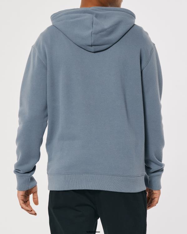 pull à capuche Hommes ardoise Hollister hauts RRRJX1066