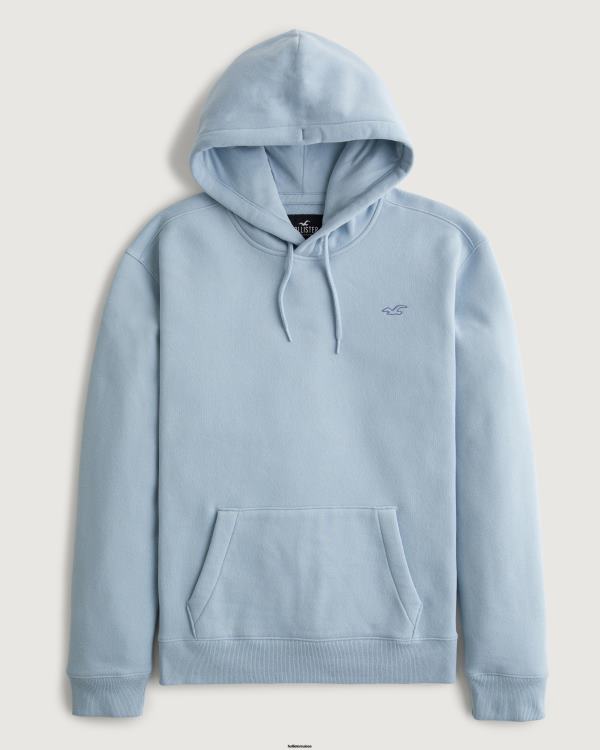 sweat à capuche feel good icon Hommes bleu clair Hollister hauts RRRJX969