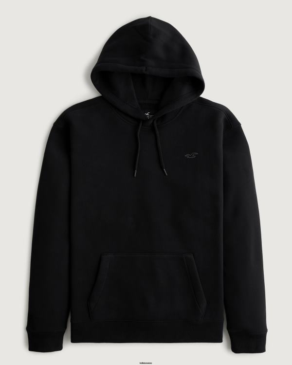 sweat à capuche feel good icon Hommes noir Hollister hauts RRRJX892